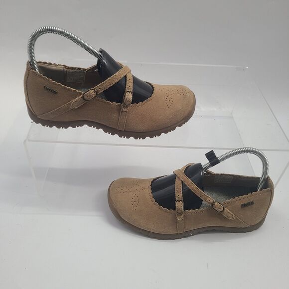 Skechers Womens 45993 Taupe Suede Leather Mary Jane Comfort Shoes US  Size 7.5 - Picture 2 of 10